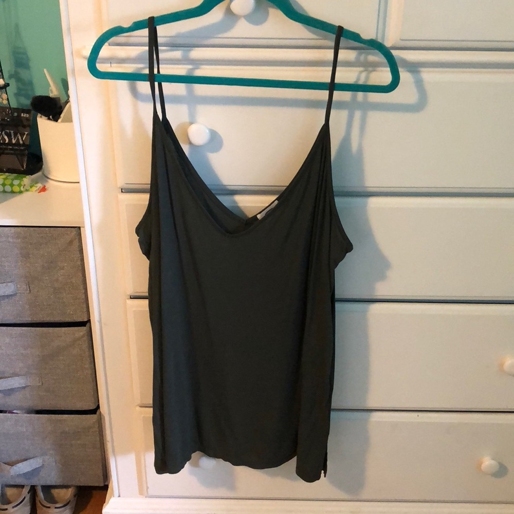 Green tank top